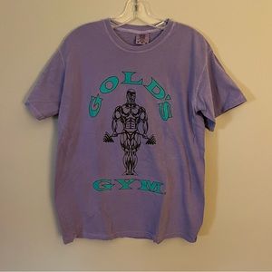 Golds Gym Purple Graphic Logo T-Shirt - Men’s Medium